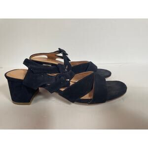 Marais Navy Suede Sandals